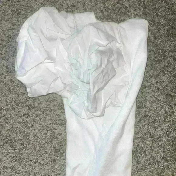 2 Zara bodysuits size small-Downtime puff sleeve bodysuit-One shoulder ruffled - Picture 6 of 10